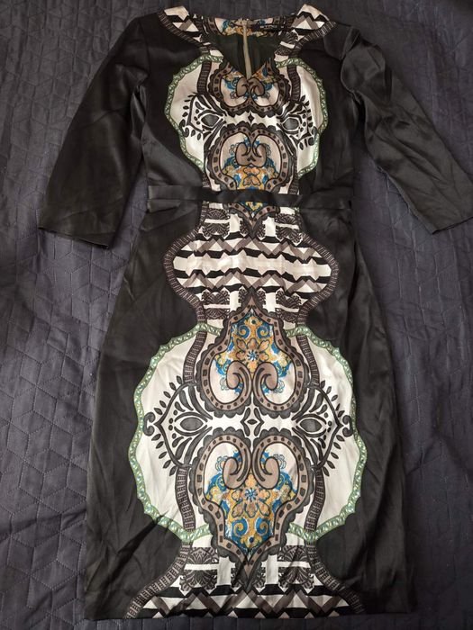 Donna Etro Abito Multicolore Seta 36