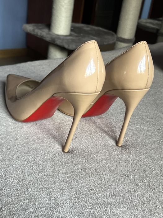 Femme Christian Louboutin Talons Beige Cuir 40