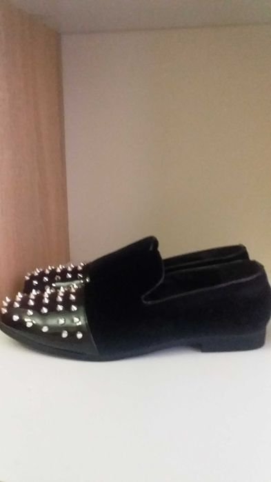 Women Steve Madden Loafers Black Velvet 42.5