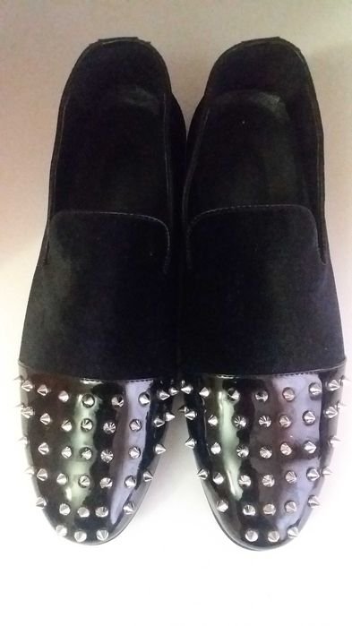 Donna Steve Madden Mocassini Nero Velluto 42.5