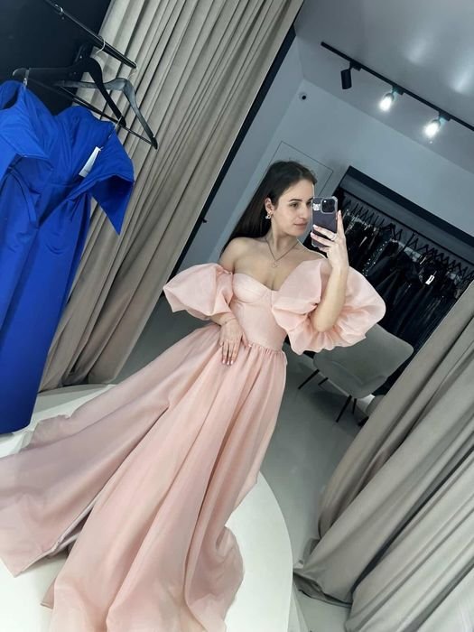 Donna Abito Rosa Chiffon 36
