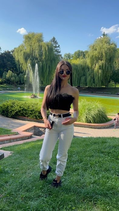 Женские Pull & Bear Джинсы Белые 36