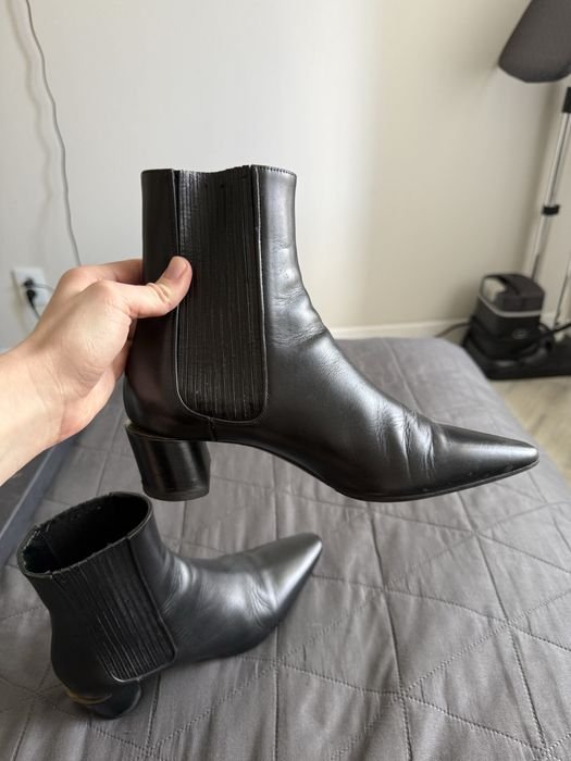 Donna Jil Sander Stivaletti Neri Pelle 38