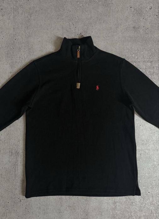 Мужской Ralph Lauren Светр Чёрный 1/4 Zip L