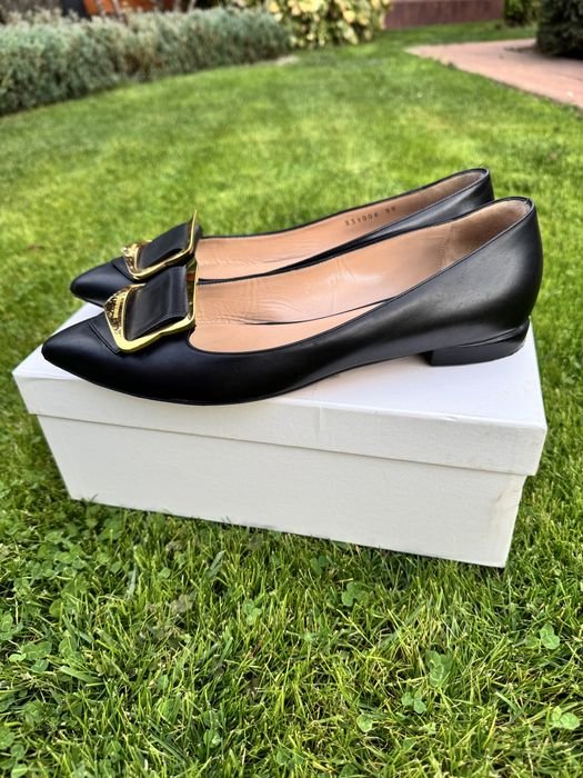 Женские Emporio Armani Туфли Чёрные Кожа 39