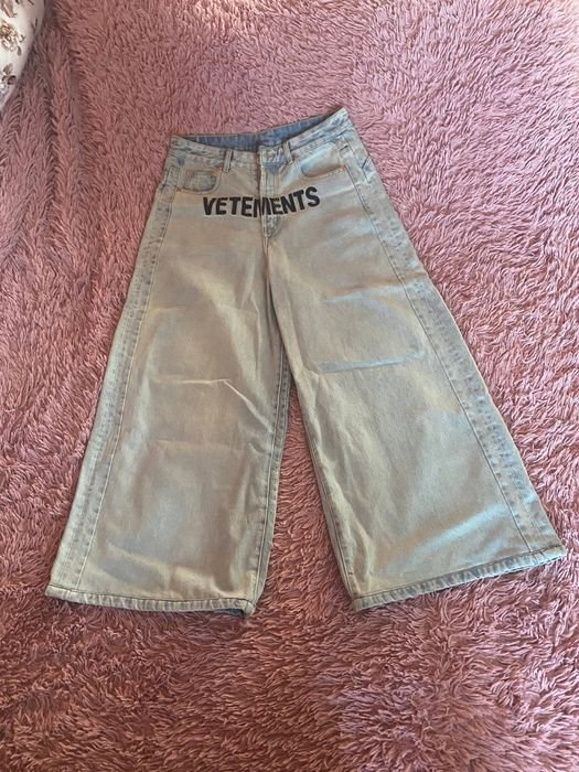 Мужской Vetements Джинсы Тёмно-синий 38-40