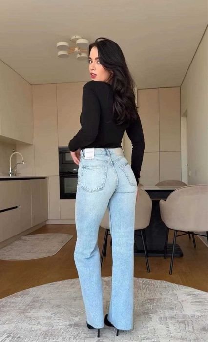 Men Pull & Bear Jeans Blue Denim 36-38