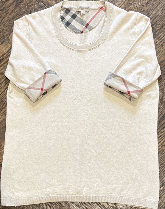 Homme Burberry Brit Pull Blanc 38