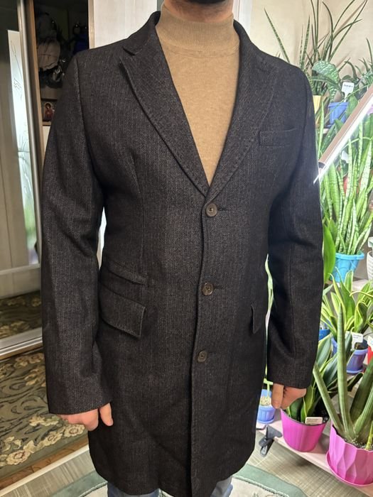 Men Cashmere Coat Grey 38