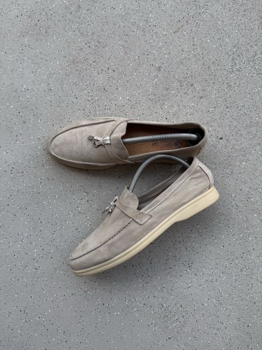 Donna Loro Piana Mocassini Beige Suede 40