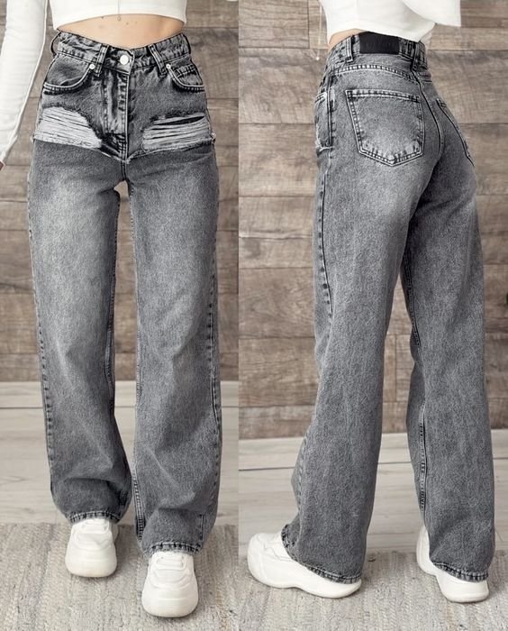 Donna Jeans Grigio 32