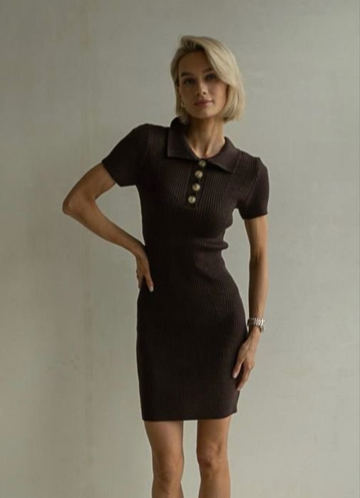 Women Alson Studio Dress Brown Cotton One size