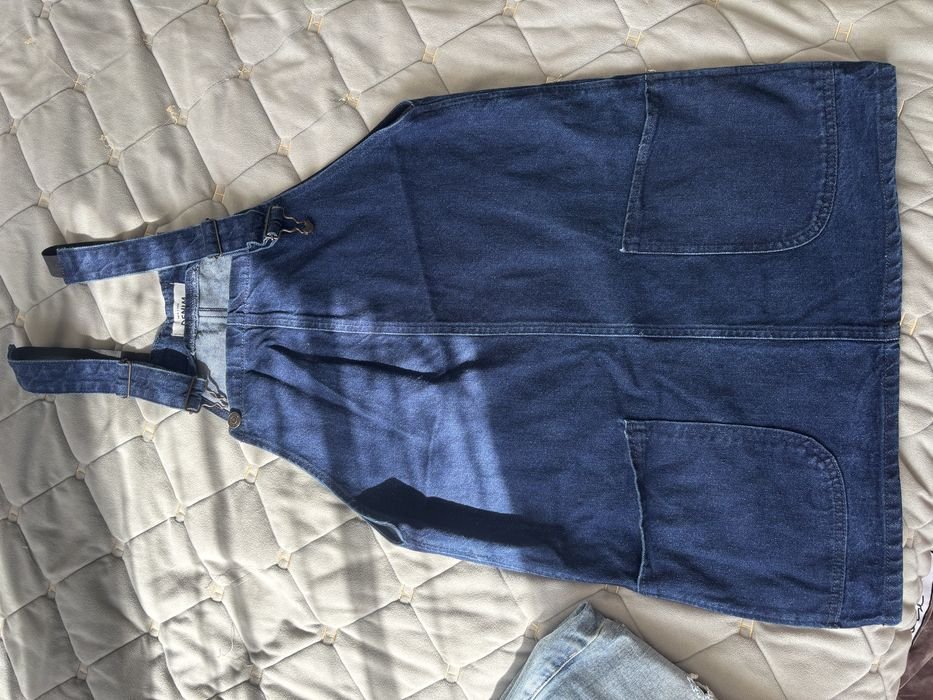 Женский Pull & Bear Сарафан Тёмно-синий Джинс