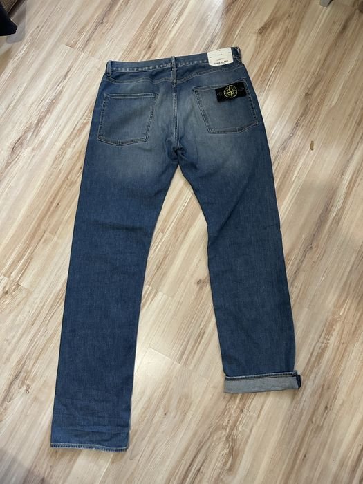Homme Stone Island Jeans Bleu Marine Denim 34