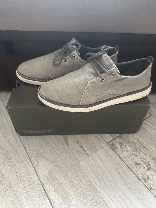 Men Timberland Loafers Grey Textile 39.5