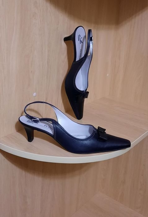 Damen Peter Kaiser Absatzschuhe Schwarz Leder 39.5