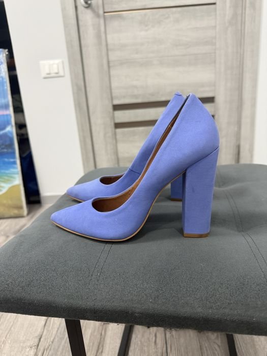 Women Steve Madden Heels Purple Leather 37.5