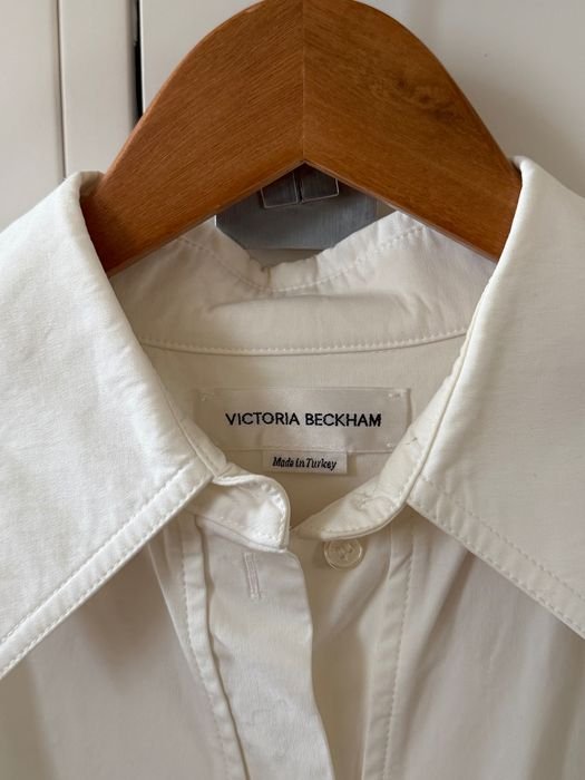 Women Victoria Beckham Dress White Cotton 36