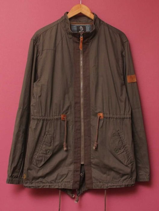 Homme Luke 1977 Veste Fishtail Kaki Coton 38
