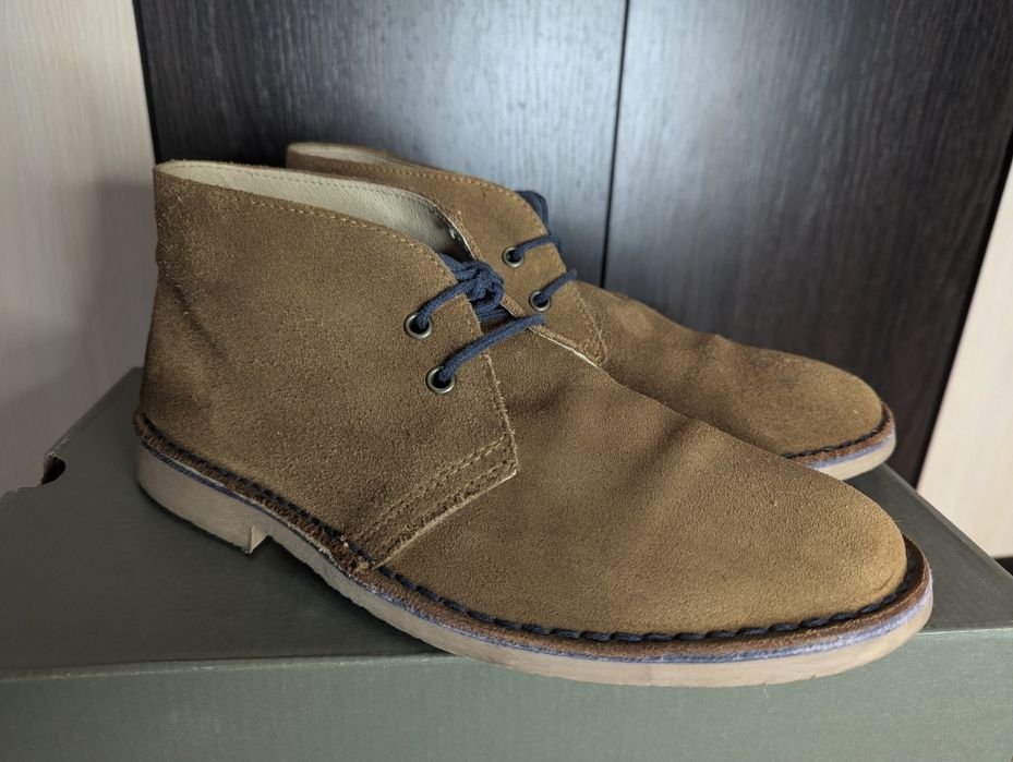 Uomo Stivali Marrone Suede 42