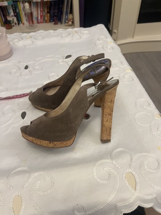 Women Heels Suede 38