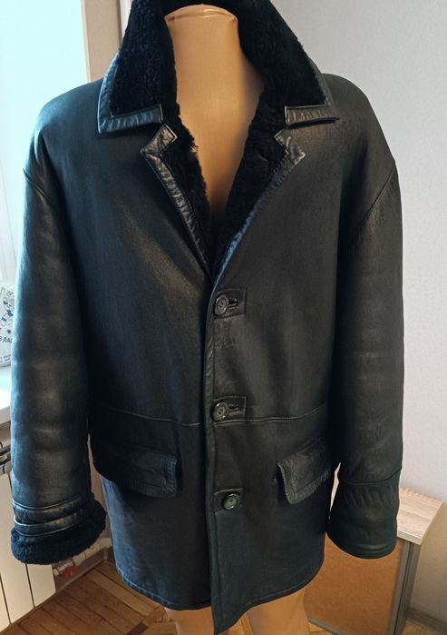 Uomo Gino Danielli Leather House Pelliccia Nera 38