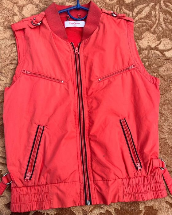 Homme Pepe Jeans Gilet Rouge