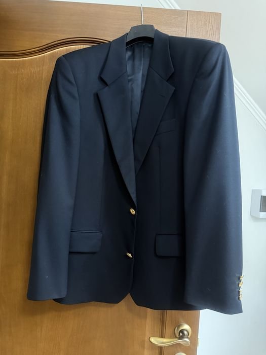 Femme Saint Laurent Veste Oversize Bleu Marine