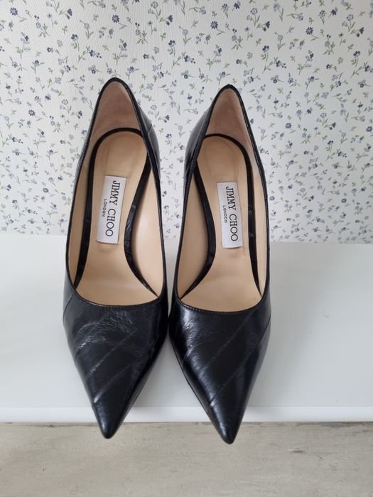 Женские Jimmy Choo Туфли Чёрные Кожа 37