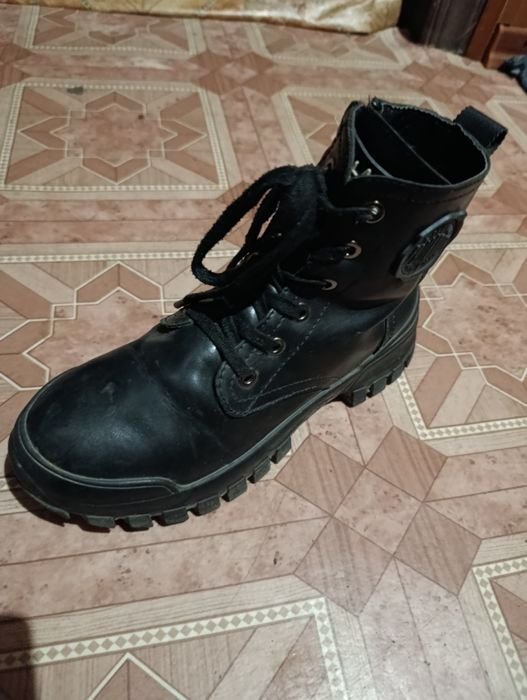 Uomo Stivali Neri 36