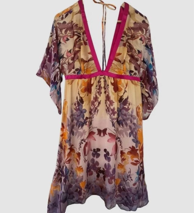 Women Roberto Cavalli Dress Multicolor Silk 38