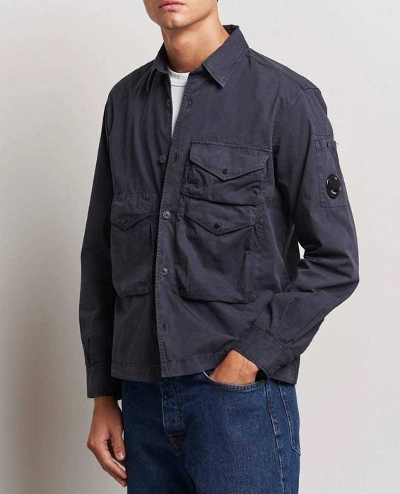 Homme C.P. Company Overshirt Bleu Marine 38