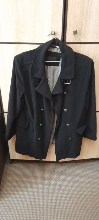 Herren Mantel Schwarz  