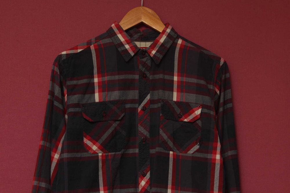 Мужской Element Рубашка Різнокольоровий Хлопок 36