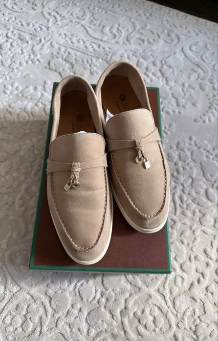 Donna Loro Piana Mocassini Beige Suede 39