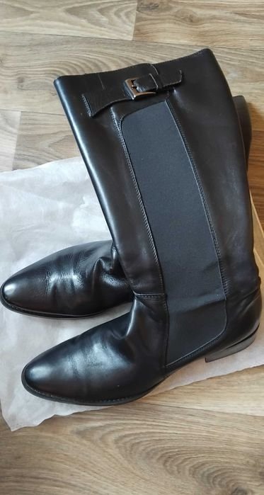Women Leather Boots Black 41