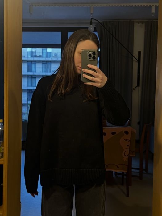 Women Yanki Sweater Black Cotton 36