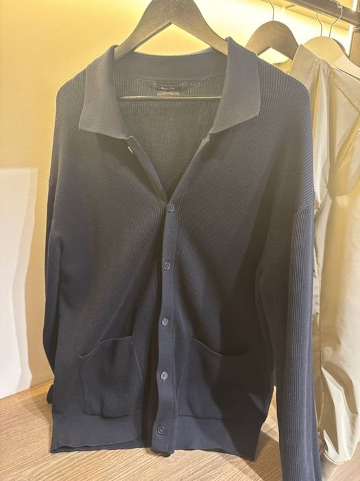 Men Massimo Dutti Cardigan Navy 40