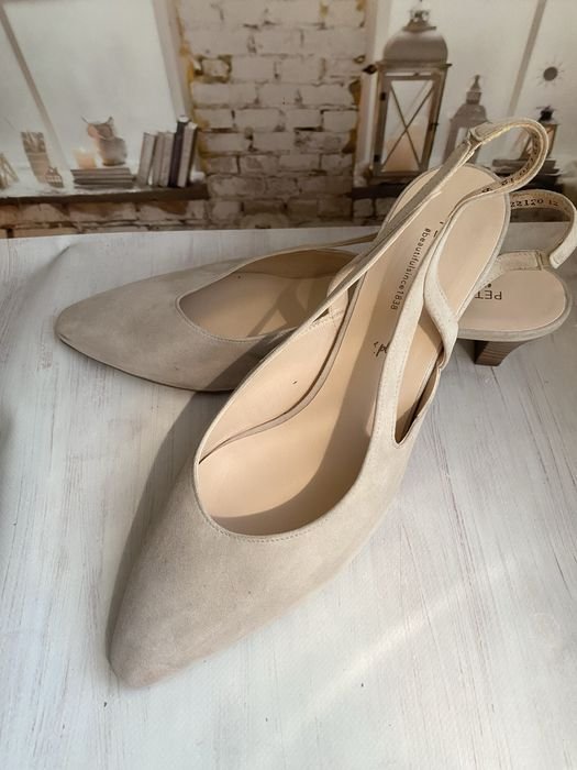 Damen Peter Kaiser High Heels Beige Wildleder 41