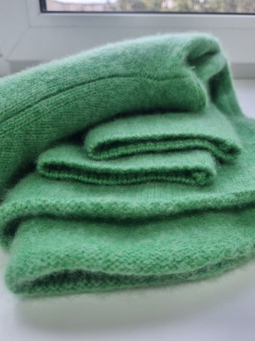 Women Peter Hahn Sweater Green Wool 36