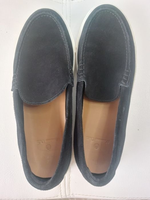 Men Massimo Dutti Loafers Black Suede 43