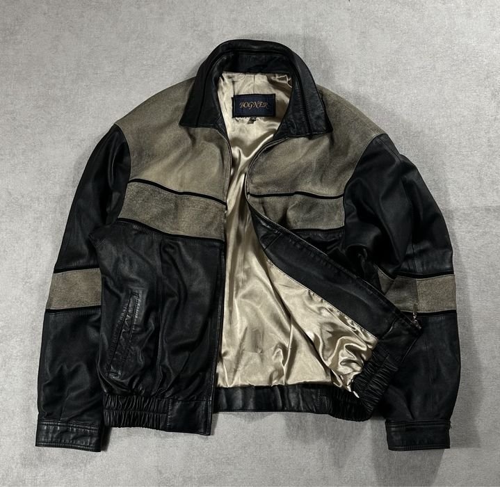 Men Bogner Jacket Multicolor Leather 38