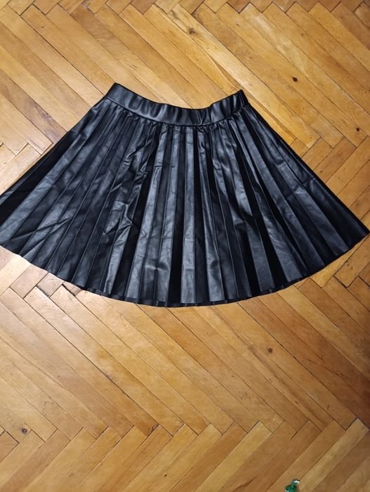 Donna Gonna Nera Pelle 128