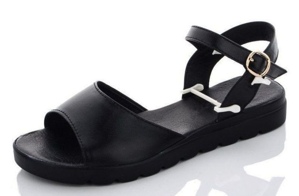 Damen High Heels Schwarz Leder 38