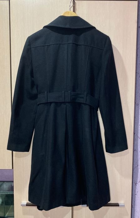 Damen George Mantel Schwarz 42