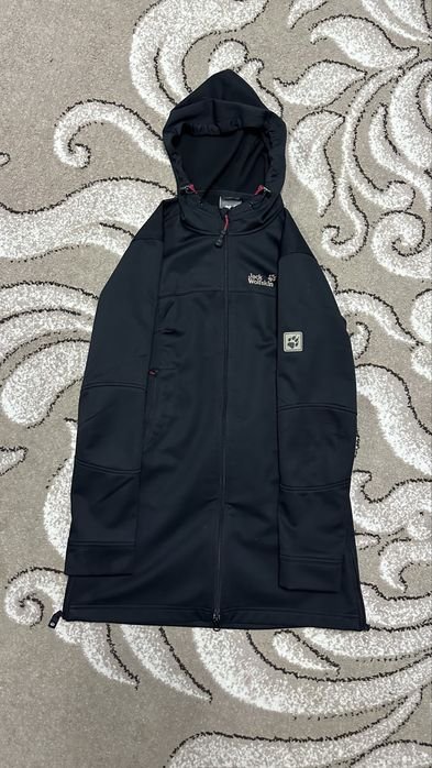 Uomo Jack Wolfskin Giacca a Vento Nera 38