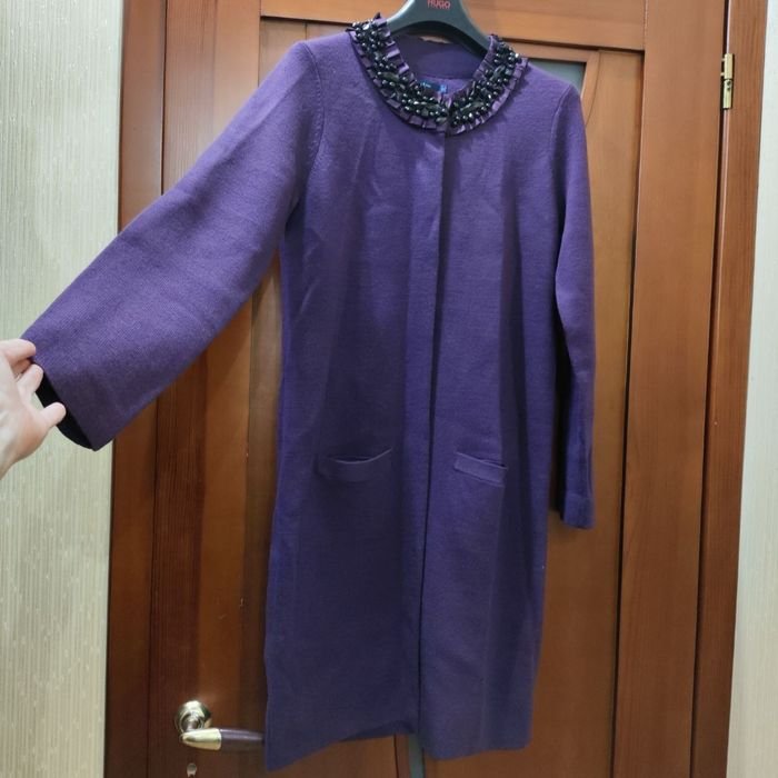 Donna Boden Cappotto-Vestito Viola Reale Lana
