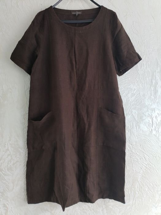 Damen Seasalt & Cornwall Kleid Braun Leinen 44