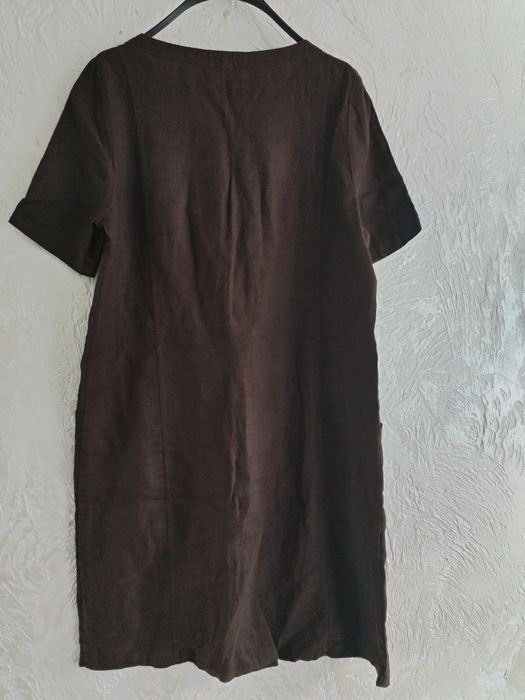 Damen Seasalt & Cornwall Kleid Braun Leinen 44