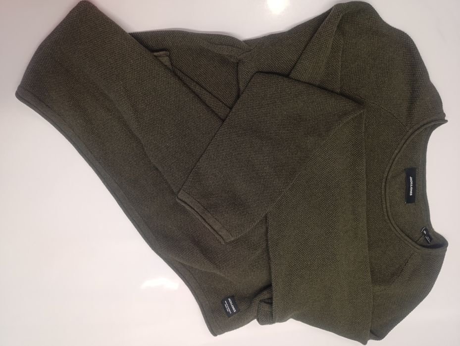 Herren Jack & Jones Pullover Grün Baumwolle 42